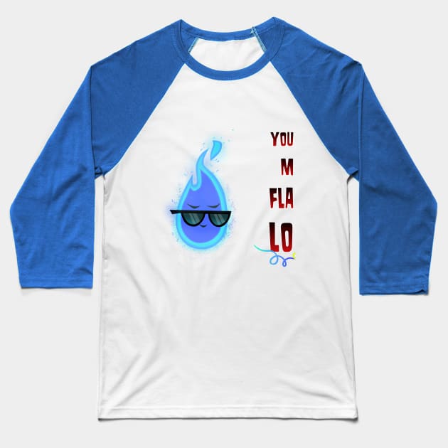 TD - Flames of love Baseball T-Shirt by CourtR